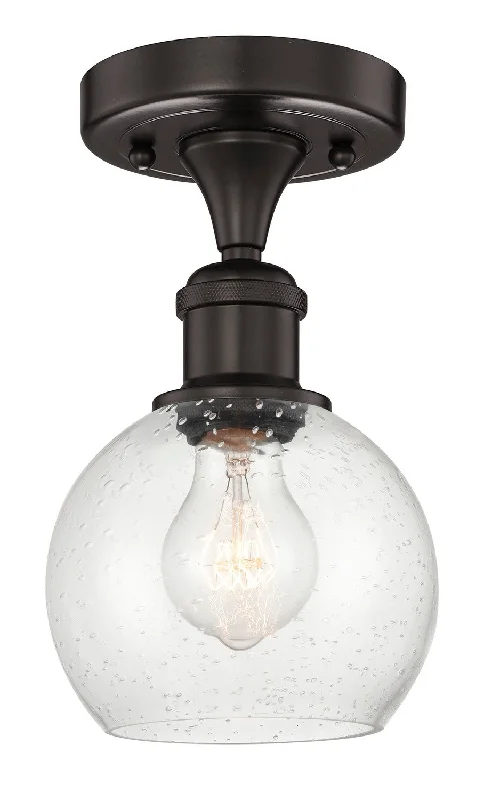 Industrial Ceiling - Mounted Lighting for Assembly PlantsEdison One Light Semi-Flush Mount
