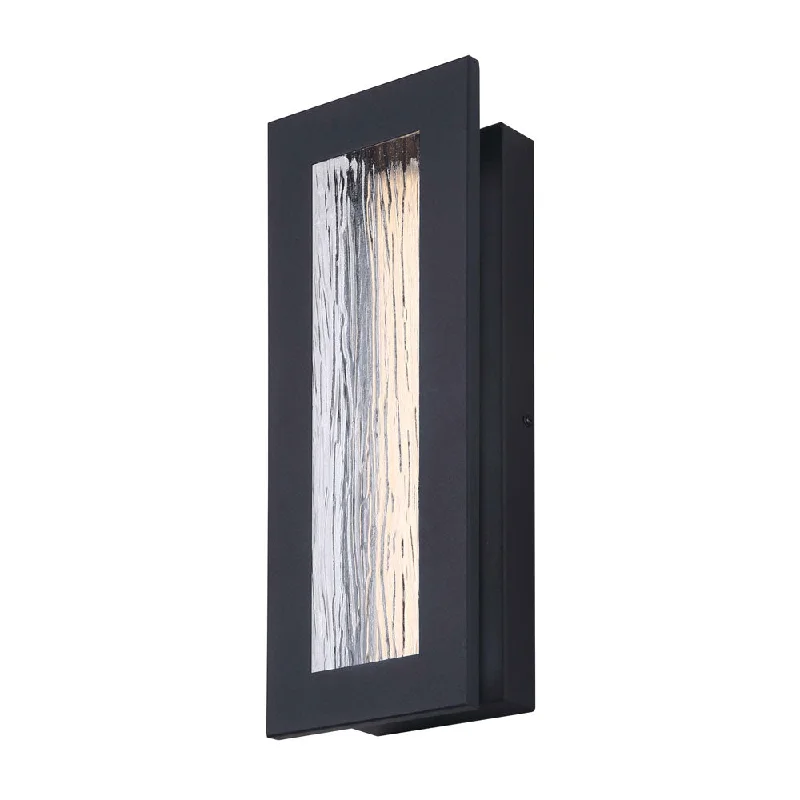 Track lighting for replacing old fluorescent fixturesvictorian style wall lamps with intricate metalwork for traditional entrywaysCanarm LOL603BK Kingsly LED Waterfall Glass Outdoor Wall Light