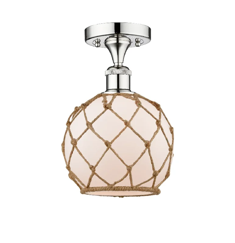 Waterproof Industrial Lighting for Wet AreasEdison One Light Semi-Flush Mount