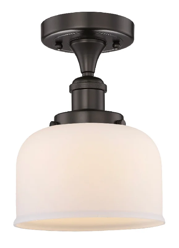 Industrial Pendant Lighting for Machine ShopsEdison One Light Semi-Flush Mount