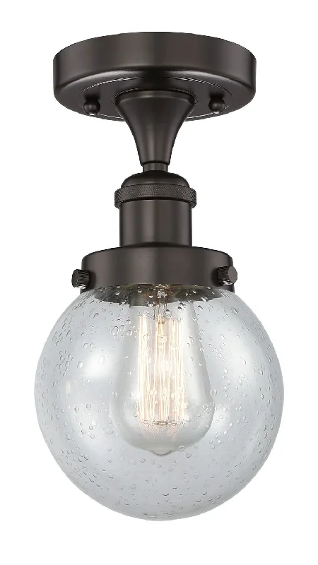 Industrial Lighting for Printing Press FacilitiesEdison One Light Semi-Flush Mount
