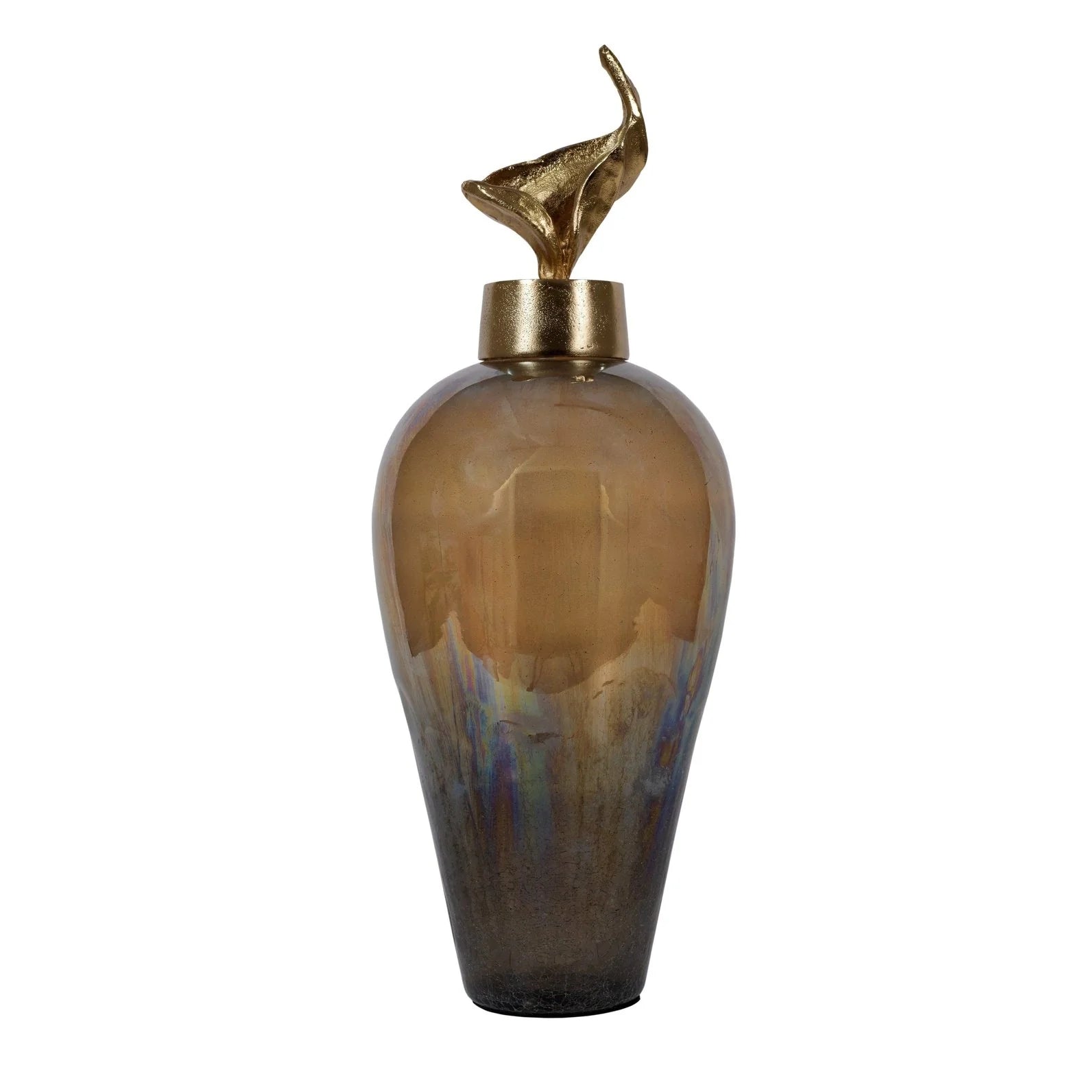 Track lighting with a brushed nickel finishCamelot Large Jar - Amber & Gold Finish