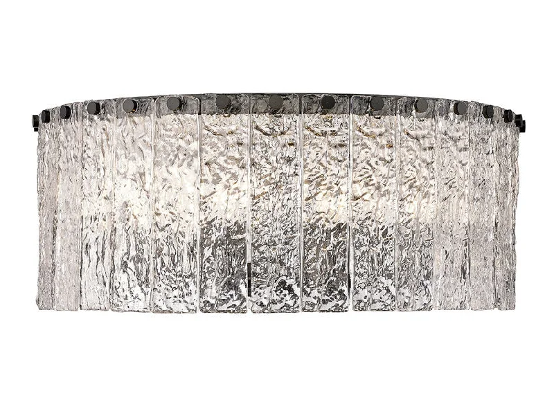 Track lighting for modernizing traditional interiorsZ-Lite 1943F20-MB Glacier 20 Inch Flush Mount in Matte Black