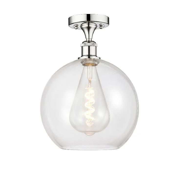 Shock - Resistant Industrial Lighting for Vibrating Machinery AreasEdison One Light Semi-Flush Mount