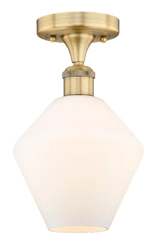 Industrial Lighting for Woodworking FactoriesEdison One Light Semi-Flush Mount