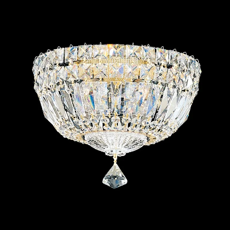 Track lighting for small apartmentsPetit Crystal Deluxe 4-Light Flush Mount