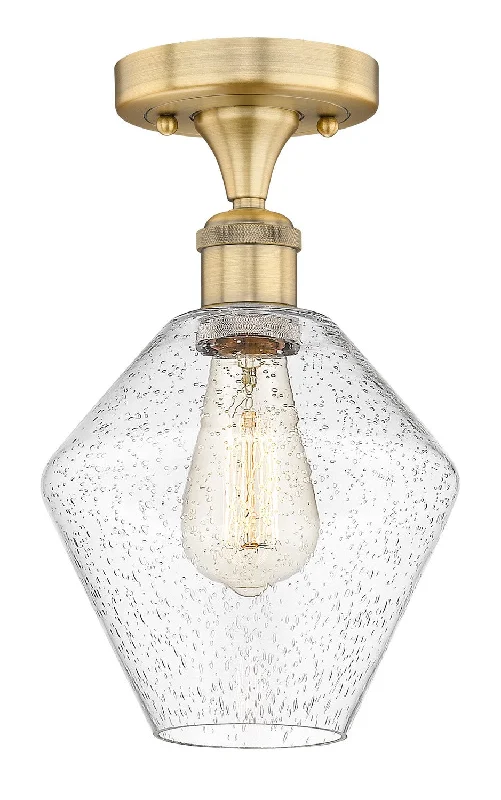 Adjustable Industrial Lighting for Flexible IlluminationEdison One Light Semi-Flush Mount
