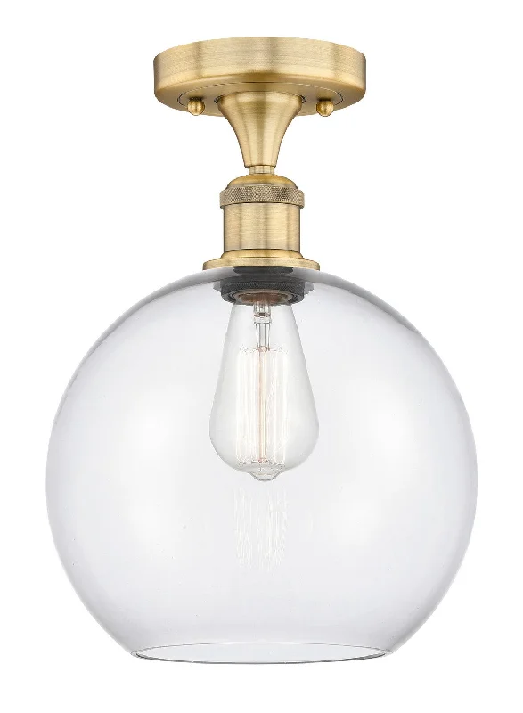 Industrial Lighting for Textile MillsEdison One Light Semi-Flush Mount