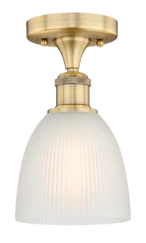 Shock - Resistant Industrial Lighting for Vibrating Machinery AreasEdison One Light Flush Mount