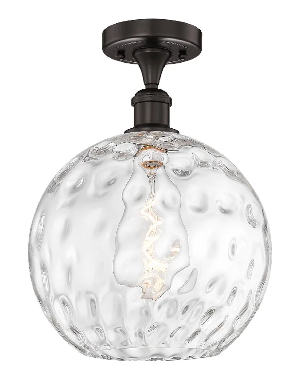 Corrosion - Resistant Industrial Lighting for Coastal FactoriesEdison One Light Semi-Flush Mount