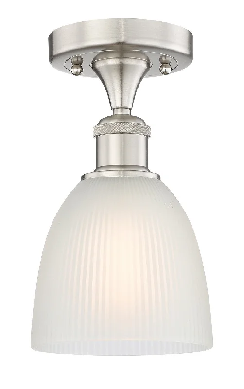 Industrial Pendant Lighting for Machine ShopsEdison One Light Flush Mount