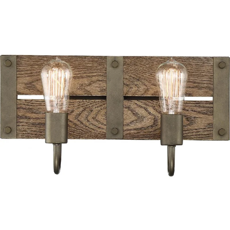 Industrial Emergency Lighting for Safety in FactoriesWinchester 16 in. 2 Lights Vanity Light Bronze Finish Industrial Emergency Lighting for Safety in FactoriesWinchester 16 in. 2 Lights Vanity Light Bronze Finish