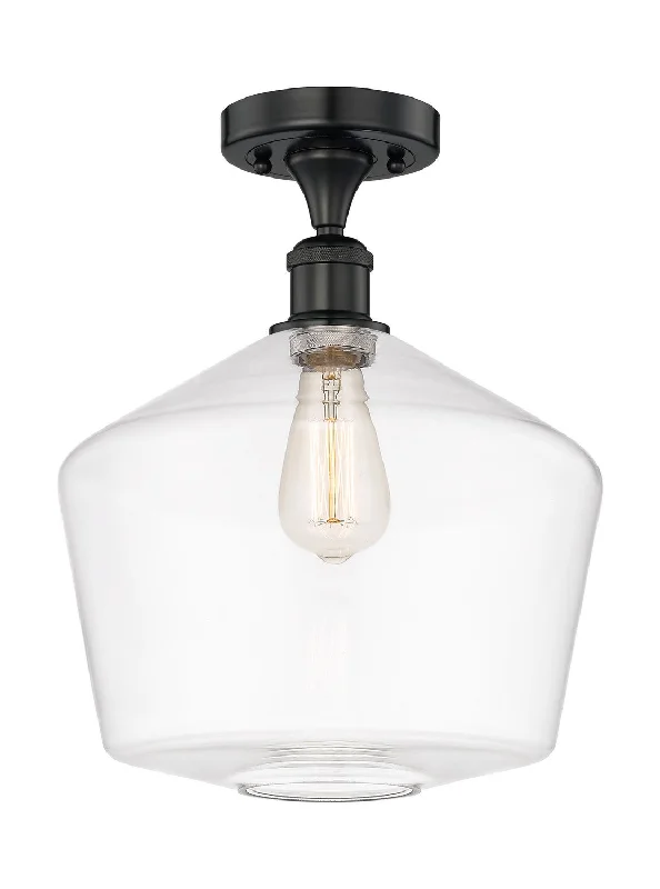 Industrial Lighting for Electronics ManufacturingEdison One Light Semi-Flush Mount Industrial Lighting for Electronics ManufacturingEdison One Light Semi-Flush Mount
