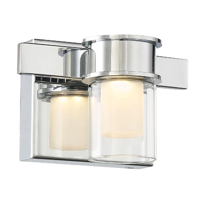 Industrial Flood Lighting for Outdoor Loading DocksHerald Square 7 in. LED Bath Sconce Chrome finish