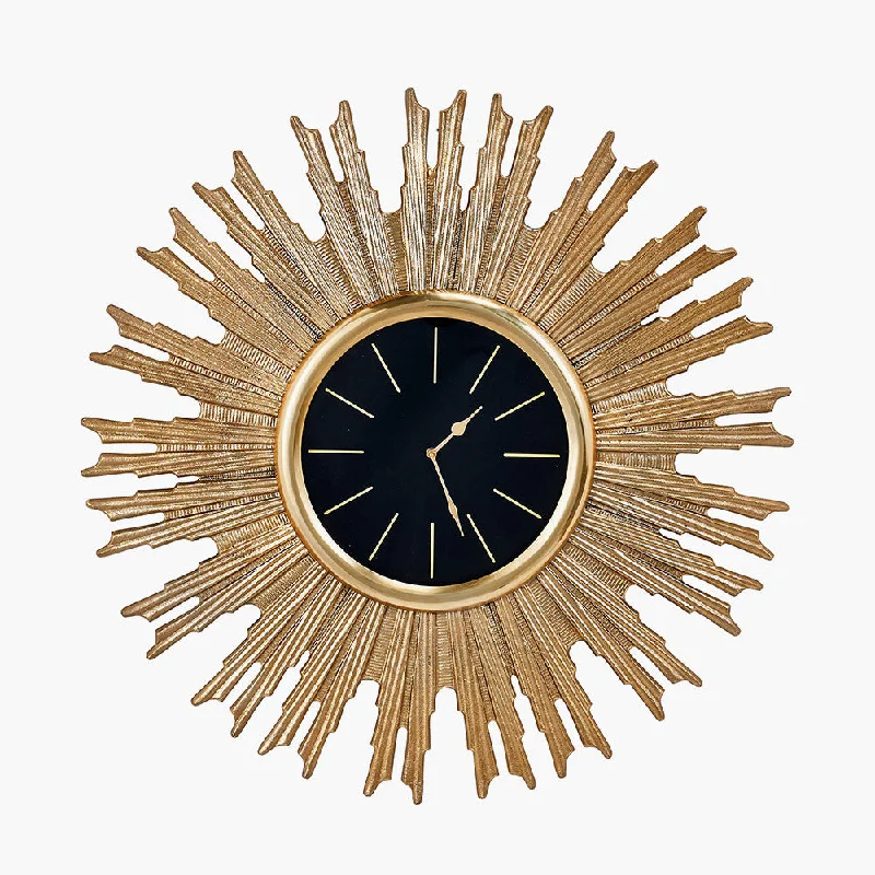Track lighting with a brushed nickel finishStarburst Wall Clock - Gold Finish
