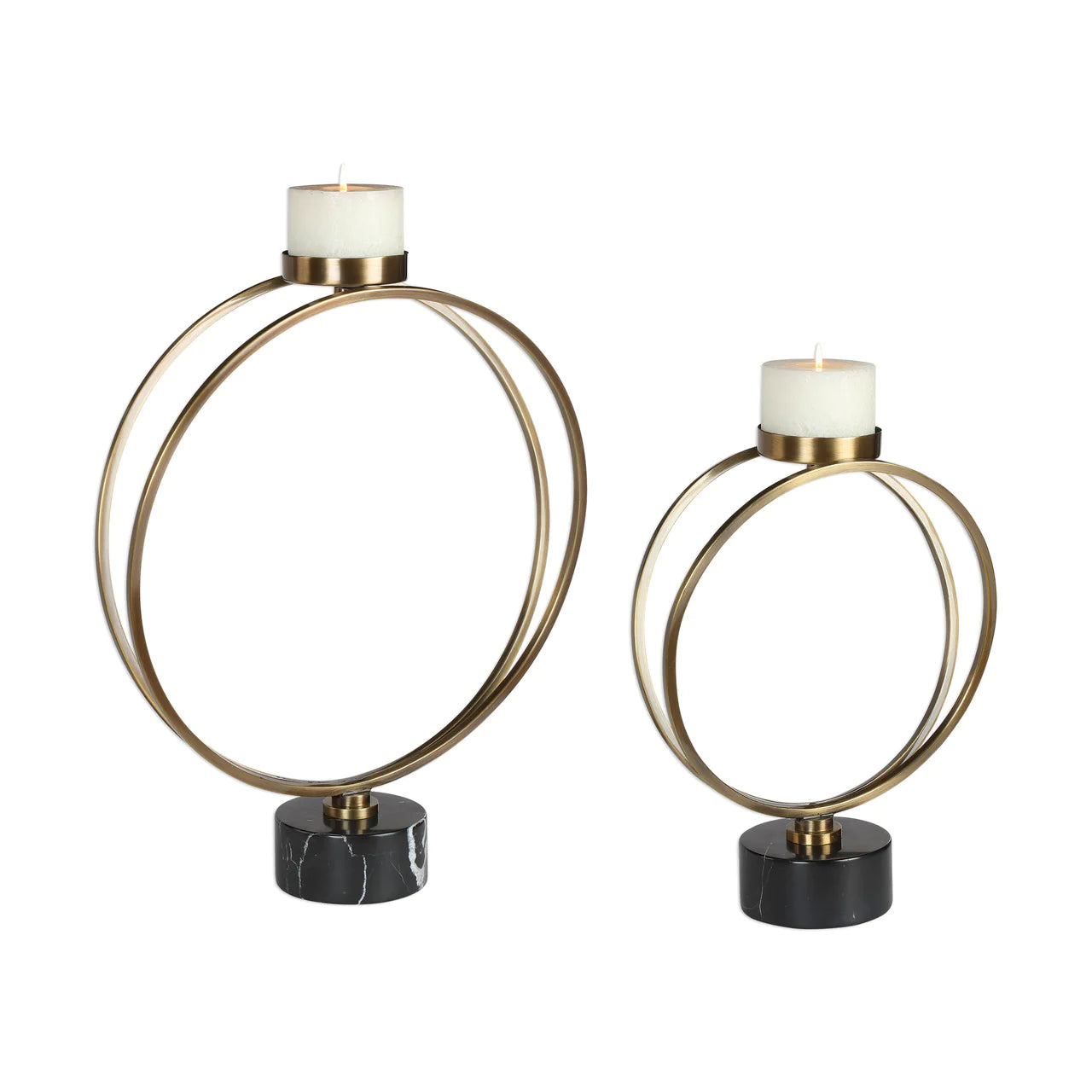 Track lighting for high - ceiling spacesNikola Candle Holders (Set of 2) - Coffee Bronze Finish
