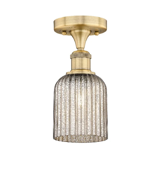 Industrial Lighting for Furniture FactoriesEdison One Light Semi-Flush Mount