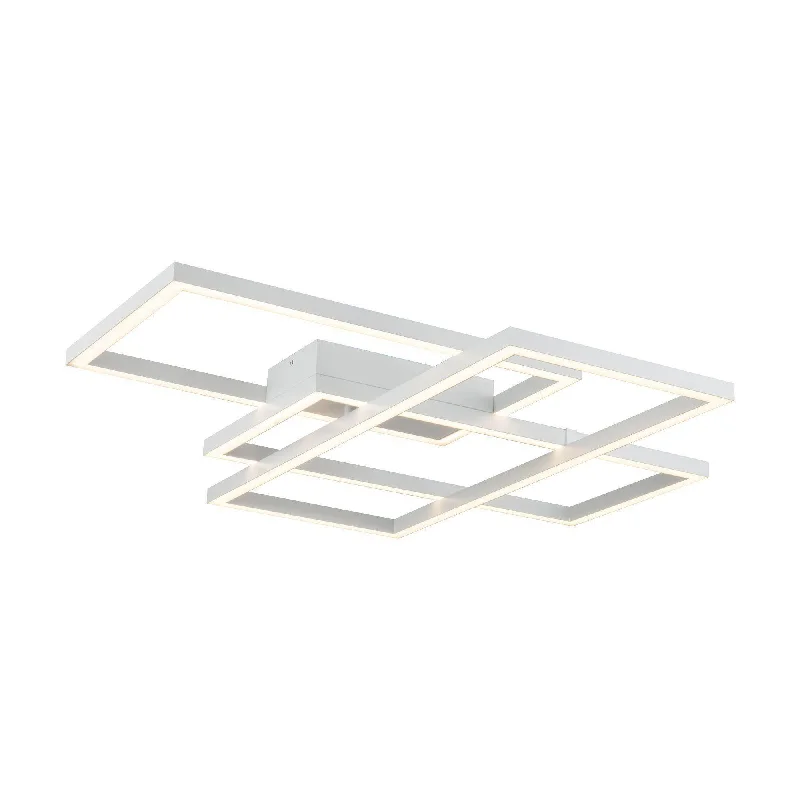 Track lighting with swivel heads for precise aimingRida Flush LED Ceiling Lamp - White / Black Track lighting with swivel heads for precise aimingRida Flush LED Ceiling Lamp - White / Black