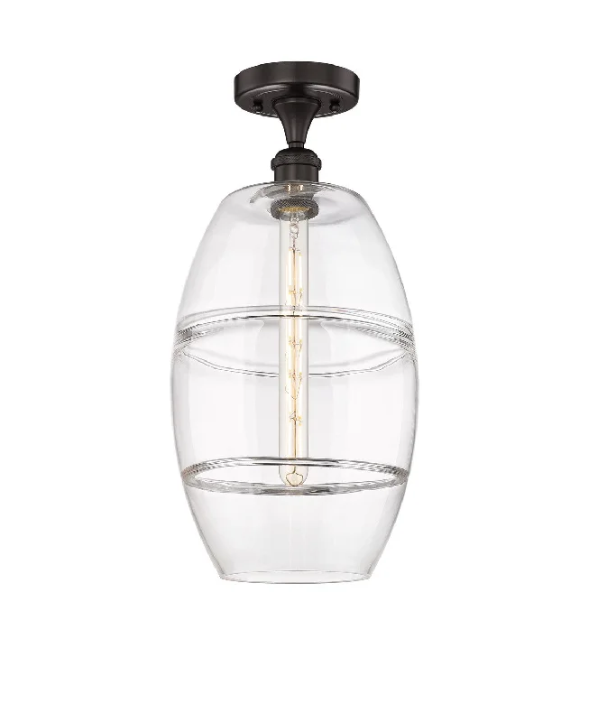 Industrial Area Lighting for Large Open SpacesEdison One Light Semi-Flush Mount