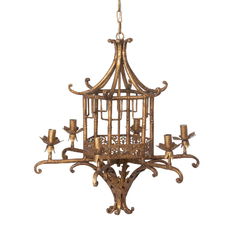 Track lighting for highlighting kitchen cabinetsPark Hill Collection ELH26162 Pagoda Chandelier