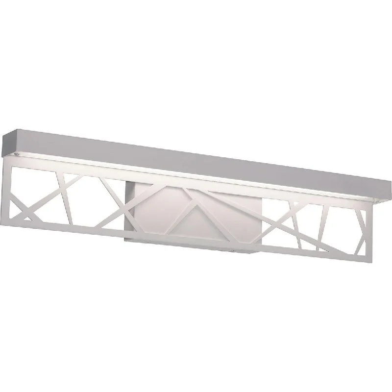 Industrial Lighting with High CRI (Color Rendering Index) for True Color PerceptionBoon 24 in. LED Vanity Light White Finish