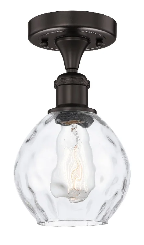 Industrial Lighting for Printing Press FacilitiesEdison One Light Semi-Flush Mount