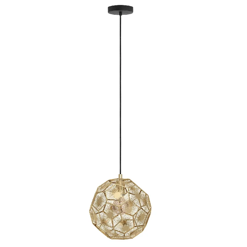 Track lighting for highlighting bookcasesEglo 39754A Skoura Geometric Brass Pendant Light in Gold
