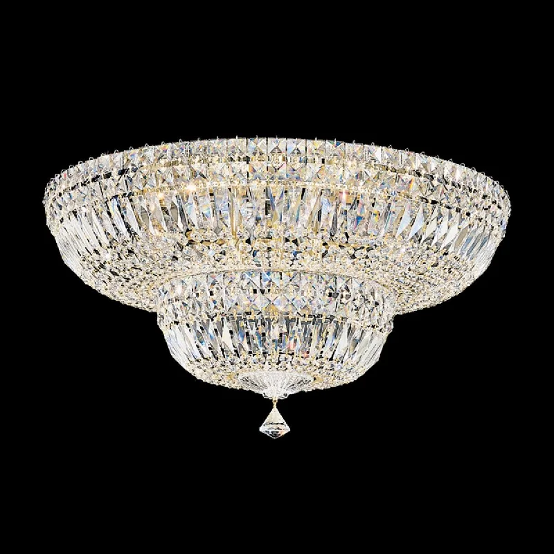 Track lighting for rental propertiesPetit Crystal Deluxe 13-Light Flush Mount