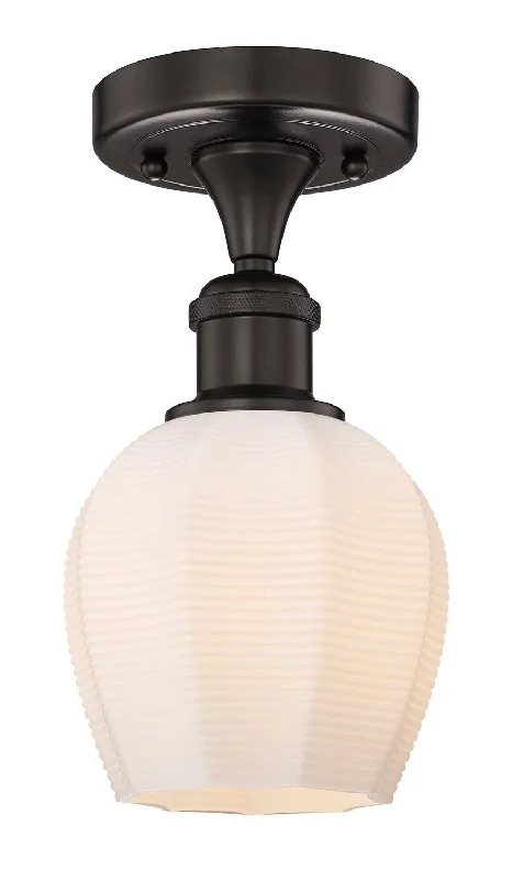 Industrial Lighting for Pharmaceutical ManufacturingEdison One Light Semi-Flush Mount