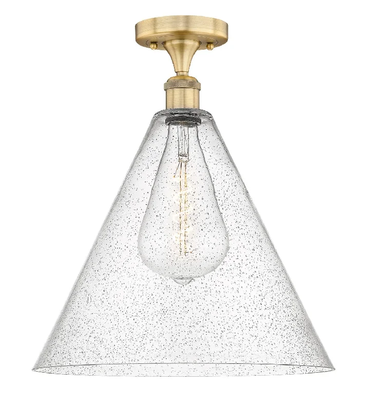 Industrial Lighting for Chemical PlantsEdison One Light Semi-Flush Mount