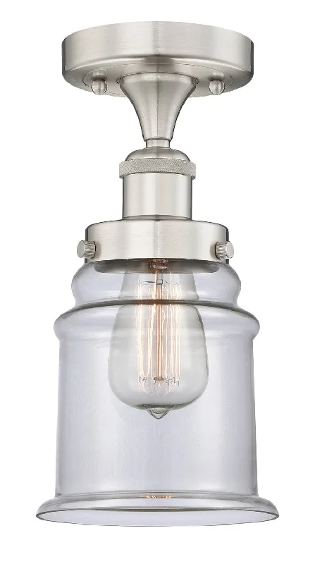 Industrial Ceiling - Mounted Lighting for Assembly PlantsEdison One Light Semi-Flush Mount Industrial Ceiling - Mounted Lighting for Assembly PlantsEdison One Light Semi-Flush Mount