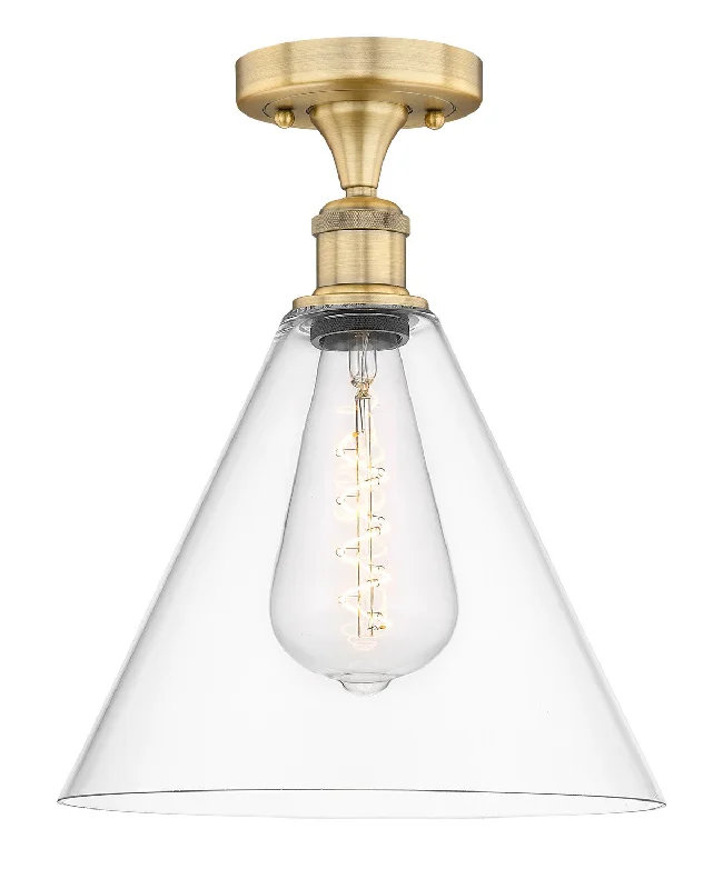 Energy - Efficient Industrial Lighting for Cost - SavingsEdison One Light Semi-Flush Mount