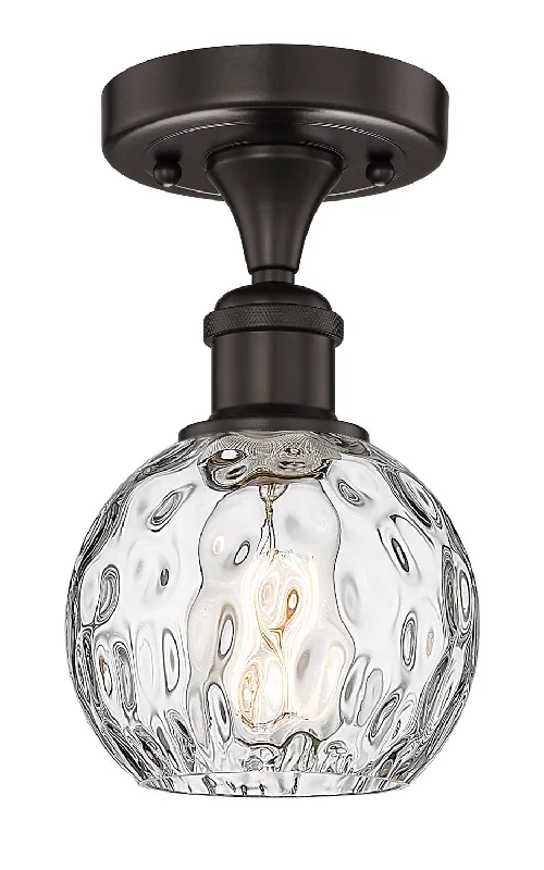 Industrial Pendant Lighting for Machine ShopsEdison One Light Semi-Flush Mount