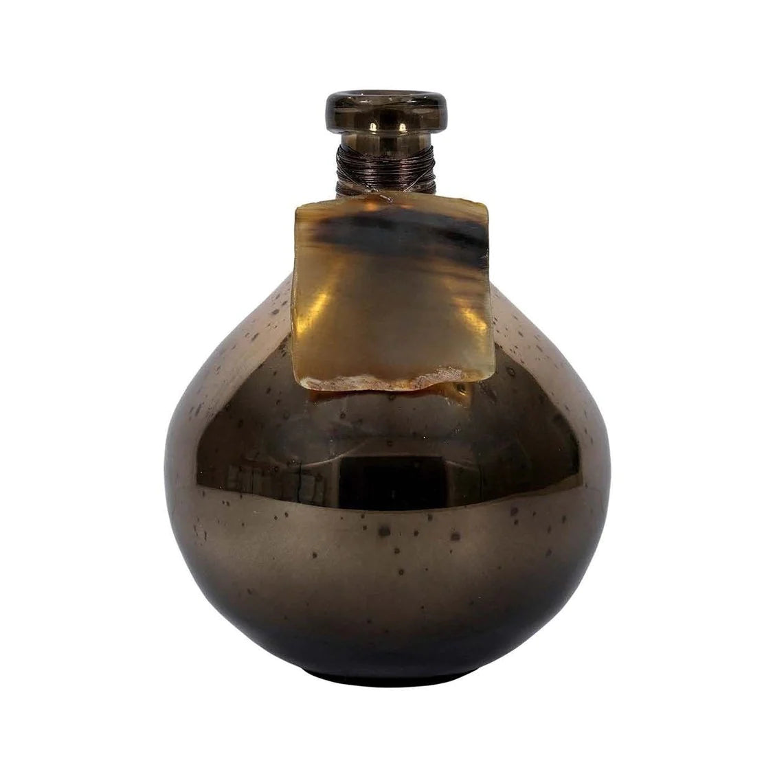 Rustic track lighting for farmhouse decorSavoy Bottle - Antiqued Amber Finish