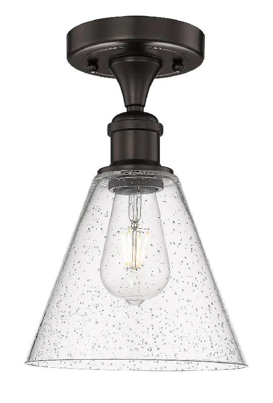 Corrosion - Resistant Industrial Lighting for Coastal FactoriesEdison One Light Semi-Flush Mount Corrosion - Resistant Industrial Lighting for Coastal FactoriesEdison One Light Semi-Flush Mount