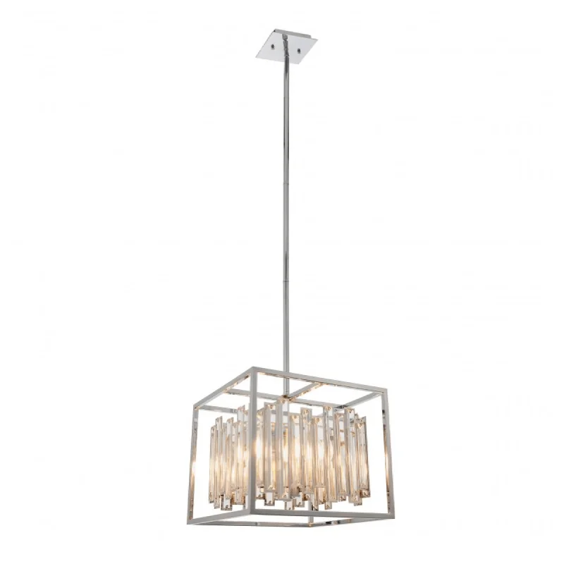 Industrial - style track lighting for loftsShimmer 4Lt/6Lt Crystal Pendant