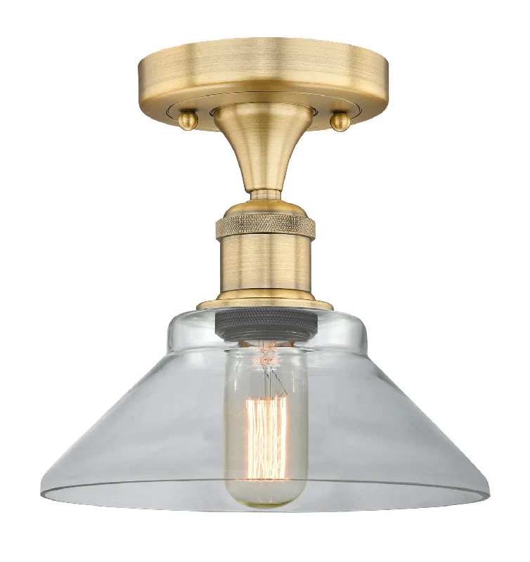 Industrial Lighting for Textile MillsEdison One Light Flush Mount