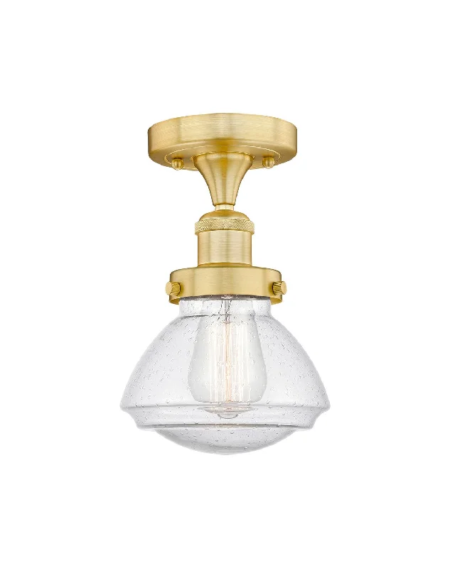 Industrial Lighting for Pharmaceutical ManufacturingEdison One Light Semi-Flush Mount Industrial Lighting for Pharmaceutical ManufacturingEdison One Light Semi-Flush Mount