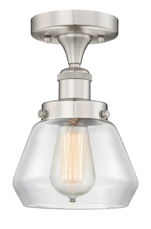 Industrial Lighting for Printing Press FacilitiesEdison One Light Semi-Flush Mount