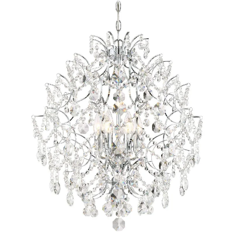 Durable Industrial Lighting for Harsh EnvironmentsIsabella's Crown 22 in. 6 Lights Chandelier Chrome finish Durable Industrial Lighting for Harsh EnvironmentsIsabella's Crown 22 in. 6 Lights Chandelier Chrome finish