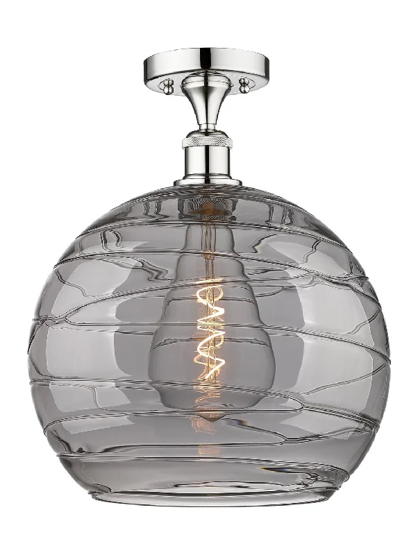 Industrial Lighting for Textile MillsEdison One Light Semi-Flush Mount