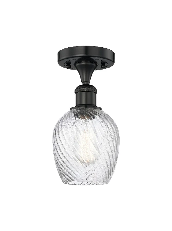 Industrial Lighting for Textile MillsEdison One Light Semi-Flush Mount