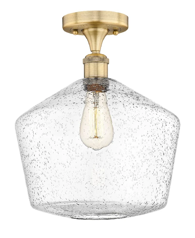 Waterproof Industrial Lighting for Wet AreasEdison One Light Semi-Flush Mount