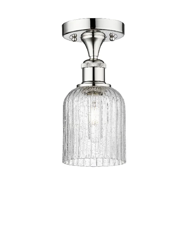 Dimmable Industrial Lighting for Ambiance ControlEdison One Light Semi-Flush Mount