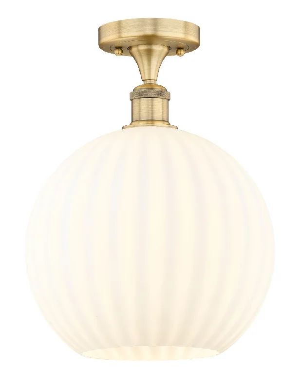 Industrial Wall - Mounted Lighting for Workshop WallsEdison LED Semi-Flush Mount
