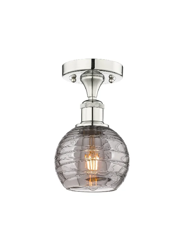 Industrial Exit Sign Lighting for Quick EvacuationEdison One Light Semi-Flush Mount Industrial Exit Sign Lighting for Quick EvacuationEdison One Light Semi-Flush Mount