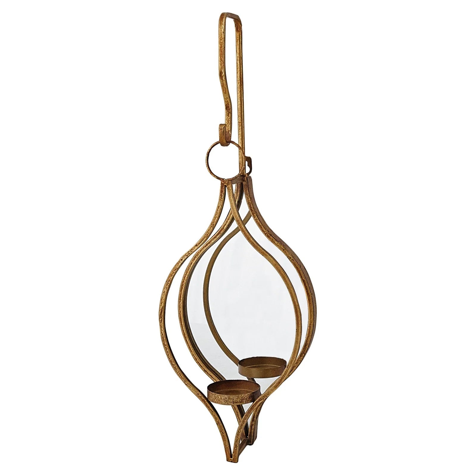 Adjustable track lighting for living roomsEllie Mirrored Candle Holder Single/Double/Triple - Gold Finish
