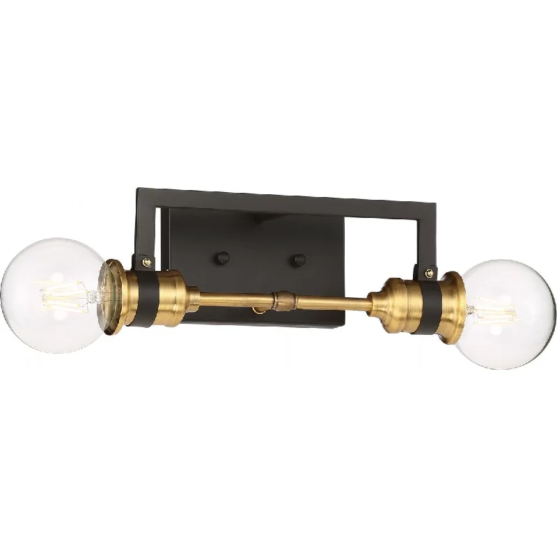 Corrosion - Resistant Industrial Lighting for Coastal FactoriesIntention 12 in. 2 Lights Vanity Light Black Finish Corrosion - Resistant Industrial Lighting for Coastal FactoriesIntention 12 in. 2 Lights Vanity Light Black Finish