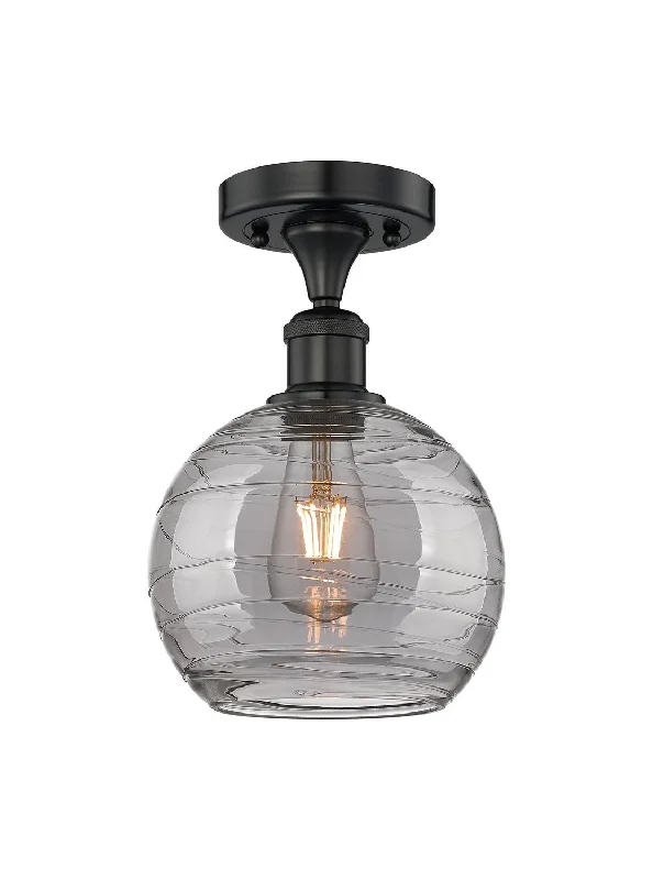 Industrial Pendant Lighting for Machine ShopsEdison One Light Semi-Flush Mount