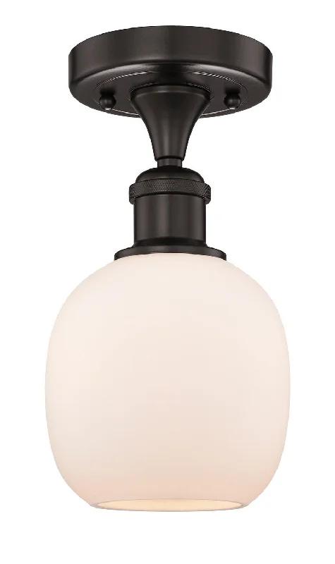 Waterproof Industrial Lighting for Wet AreasEdison One Light Semi-Flush Mount